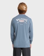 Crossboards UPF 50 Long Sleeve Surf Tee - China Blue