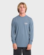 Crossboards UPF 50 Long Sleeve Surf Tee - China Blue - Image 2