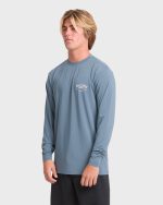 Crossboards UPF 50 Long Sleeve Surf Tee - China Blue - Image 4