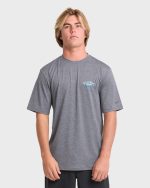 Crossboards Short Sleeve Surf Tee - Light Gray Heather - Image 2