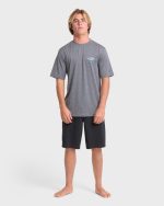 Crossboards Short Sleeve Surf Tee - Light Gray Heather - Image 3