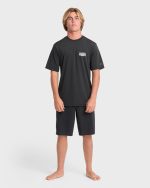 Rift UPF 50 Short Sleeve Surf Tee - Black - Image 3