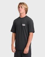 Rift UPF 50 Short Sleeve Surf Tee - Black - Image 4