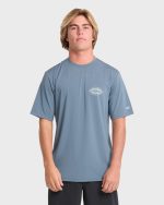 Rift UPF 50 Short Sleeve Surf Tee - China Blue - Image 2
