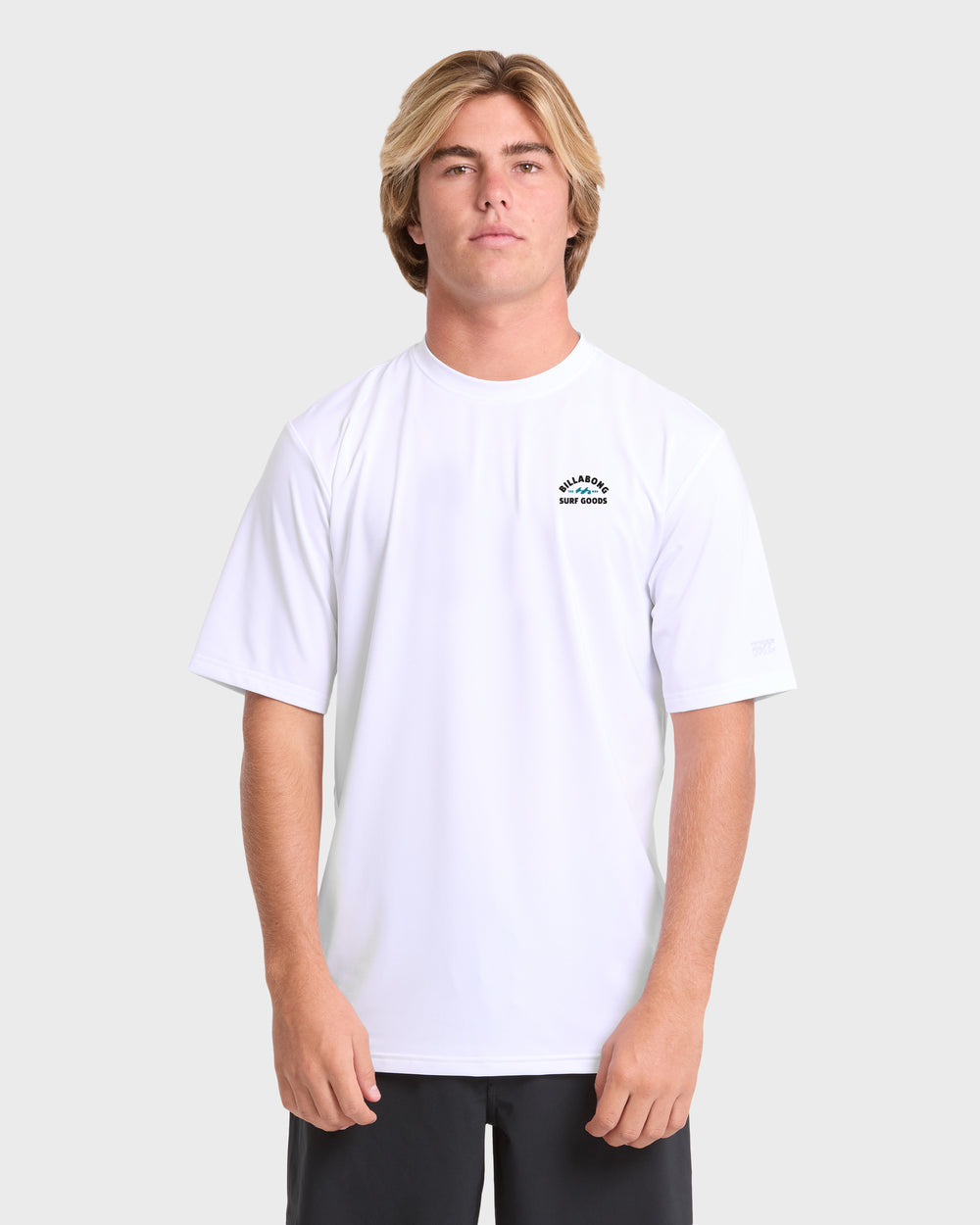 BL001187M_WHT_OM-F.jpg Rift UPF 50 Short Sleeve Surf Tee - White - Image 1