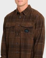 Bad Dog Long Sleeve Corduroy Shirt - Carafe - Image 5