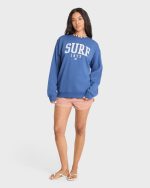 Gone Surfing Crewneck Sweatshirt - True Navy - Image 3