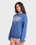 Gone Surfing Crewneck Sweatshirt - True Navy - Image 4