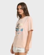 Make A Splash Short Sleeve Cotton Graphic T-Shirt - Cherry Blossom - Image 4