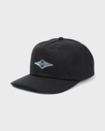 Crayon Wave Snapback Hat - Black