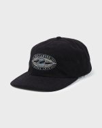 Heritage 5-Panel Strapback Hat - Black