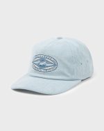 Heritage 5-Panel Strapback Hat - Dusty Blue