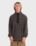 Frontier Mockneck Quarter-Zip Fleece - Black
