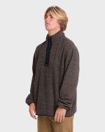 Frontier Mockneck Quarter-Zip Fleece - Black - Image 4