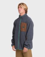 Alpine Mock Neck Full-Zip Fleece - Blue Graphite - Image 4