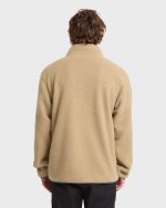 Alpine Mock Neck Full-Zip Fleece - Pale Khaki - Image 2