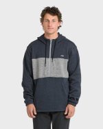 Adventure Division Boundary Pullover Quarter Zip Hoodie - True Navy