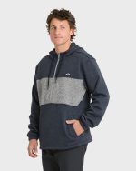 Adventure Division Boundary Pullover Quarter Zip Hoodie - True Navy - Image 3