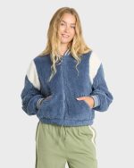 Adventure Division Batter Full Zip Fleece Jacket - Blue Smoke