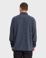 Adventure Division Ridge Long Sleeve Fleece Overshirt - Blue Graphite - Image 2