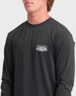 Primo Pack Loose Fit UPF 50 Long Sleeve Surf Tee - Black - Image 5