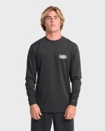 Primo Pack Loose Fit UPF 50 Long Sleeve Surf Tee - Black - Image 2