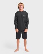Primo Pack Loose Fit UPF 50 Long Sleeve Surf Tee - Black - Image 3