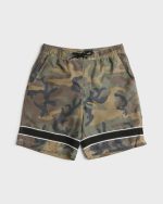 Throw On 2.0 Layback 21" Swim Trunks - Olive Camouflage - Image 8