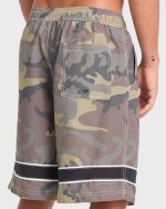 Throw On 2.0 Layback 21" Swim Trunks - Olive Camouflage - Image 7
