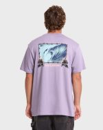 Tear Premium Short Sleeve Knit T-Shirt - Purple Ash - Image 2