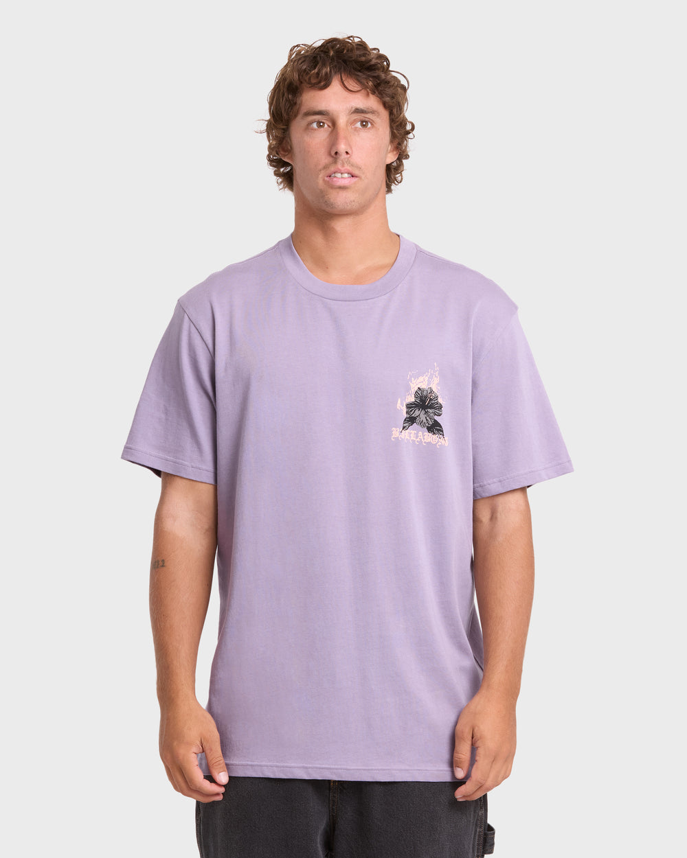 BL001304M_PPS_OM-F.jpg Tear Premium Short Sleeve Knit T-Shirt - Purple Ash - Image 1