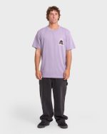 Tear Premium Short Sleeve Knit T-Shirt - Purple Ash - Image 3