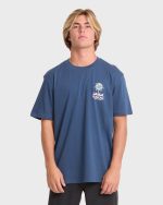 Portal Premium Short Sleeve Knit T-Shirt - Dark Denim - Image 2