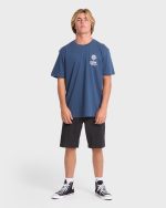 Portal Premium Short Sleeve Knit T-Shirt - Dark Denim - Image 3