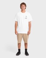 Portal Premium Short Sleeve Knit T-Shirt - Off White - Image 3