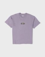 Biscus OG Short Sleeve Cotton T-Shirt - Purple Ash - Image 7
