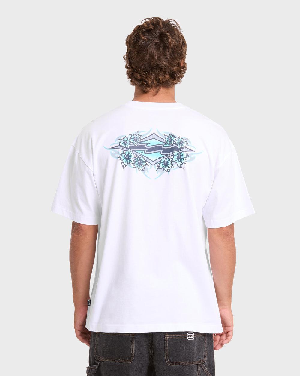 BL001323M_WHT_OM-B.jpg Biscus OG Short Sleeve Cotton T-Shirt - White - Image 1