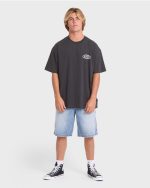 Bad Dog OG Short Sleeve Cotton T-Shirt - Washed Black - Image 3