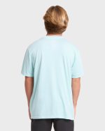 Frond Premium Short Sleeve Cotton T-Shirt - Coastal Blue - Image 2