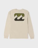 Crayon Wave Premium Long Sleeve Knit T-Shirt - Oatmeal - Image 7