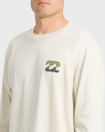 Crayon Wave Premium Long Sleeve Knit T-Shirt - Oatmeal - Image 4