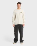 Crayon Wave Premium Long Sleeve Knit T-Shirt - Oatmeal - Image 5