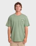 Foundry Premium Short Sleeve Cotton Graphic T-Shirt - Hedge Green - Image 2