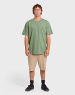 Foundry Premium Short Sleeve Cotton Graphic T-Shirt - Hedge Green - Image 3