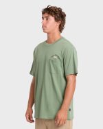 Foundry Premium Short Sleeve Cotton Graphic T-Shirt - Hedge Green - Image 4