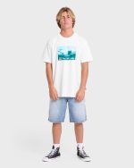 Lucid Premium Short Sleeve Cotton Graphic T-Shirt - Off White - Image 3
