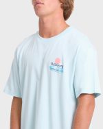 Lounge Premium Short Sleeve Knit Graphic T-Shirt - Coastal Blue - Image 5