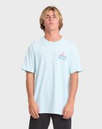 Lounge Premium Short Sleeve Knit Graphic T-Shirt - Coastal Blue - Image 2