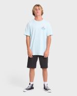 Lounge Premium Short Sleeve Knit Graphic T-Shirt - Coastal Blue - Image 3