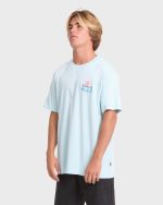 Lounge Premium Short Sleeve Knit Graphic T-Shirt - Coastal Blue - Image 4